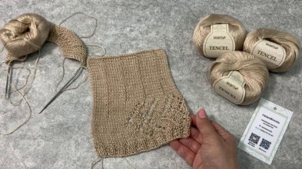 Майка спицами