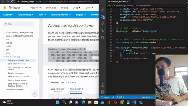 Cara Push Notificaton ke React Mengunakan Firebase (FCM) - Part 3 Generate Tokenkey смотреть онлайн