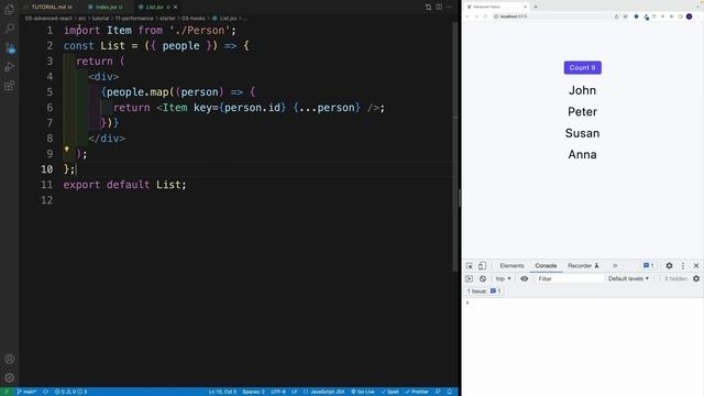 React 18 Tutorial - React.memo() смотреть онлайн