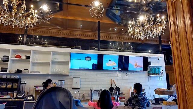 Шариковая вафля и тертый лёд с манго. Bubble Waffle ?