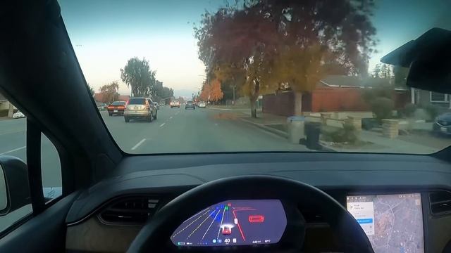 Fsd beta 6 handles four way stop and clean drive смотреть онлайн