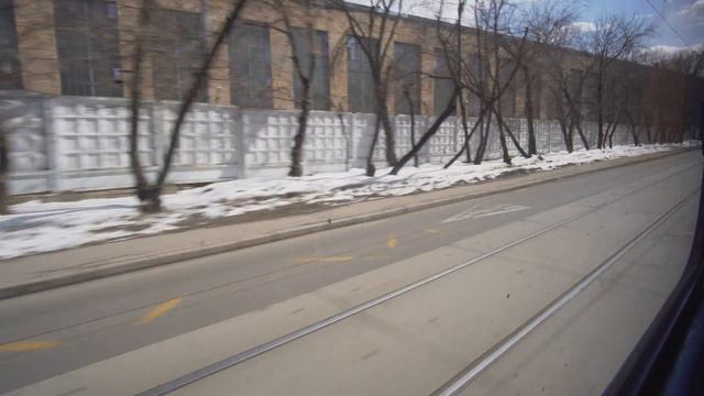 Russia, Moscow, Tram 3 Ride From Павелецкая To Даниловский рынок