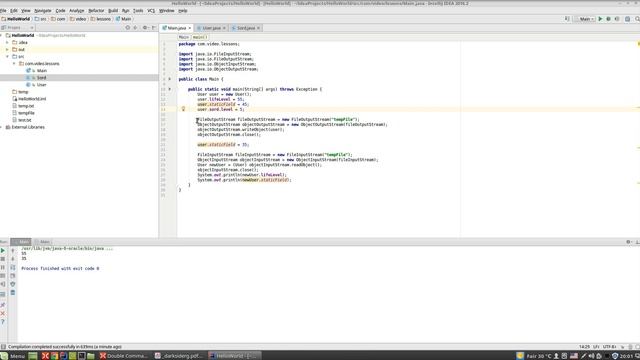 Урок по Java 46: Сериализация смотреть онлайн