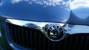 Замена логотипов на Skoda fabia 2008 года.