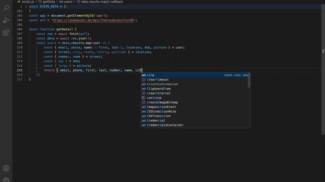 Random User API Fetch Tutorial - HTML, CSS, JavaScript смотреть онлайн