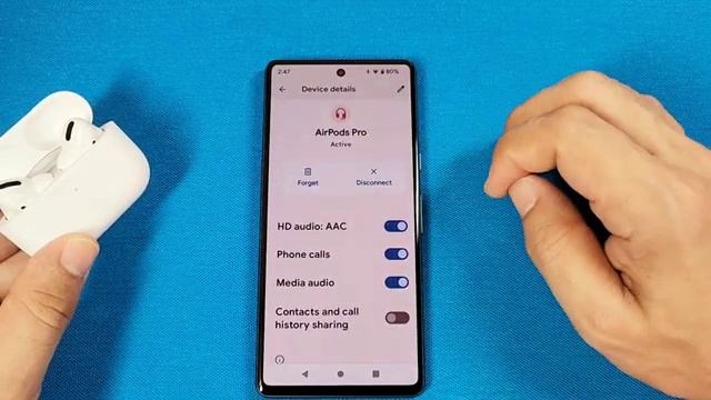 How to connect Airpods Pro to Pixel 7 phone and show battery status Pop-up animation смотреть онлайн