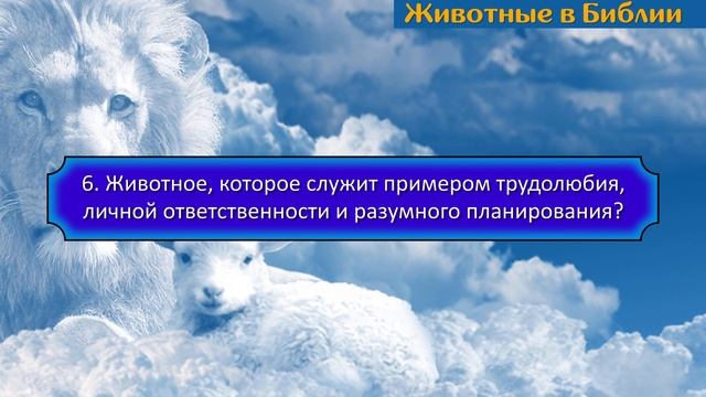 ?? Тематический тест на знание Библии | Животные в Библии | Библейская викторина смотреть онлайн
