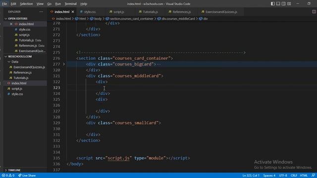 make card w3schools clone website part - 3 html css and javascript смотреть онлайн