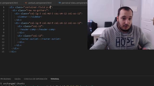 Mini proyectos - Curriculum vitae en Angular #11 - Mejorando estructura con Bootstrap смотреть онлайн