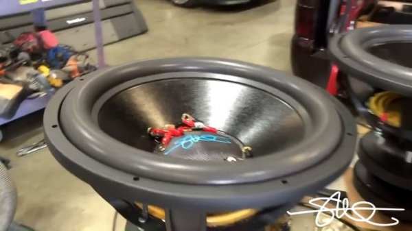 Breaking in 4 Monster SMD v2 18" Subwoofers - Mrs. Meade Gets First Hairtrick - 30,000 Watts