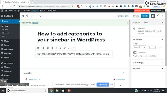 How to Add Categories to Your WordPress Sidebar смотреть онлайн