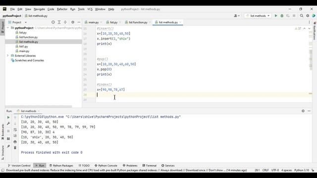 LIST [ ] PART 2|| METHODS IN LIST || append ,extend, remove ,pop ,copy etc ||S.P TUTORIALS||#16 смотреть онлайн