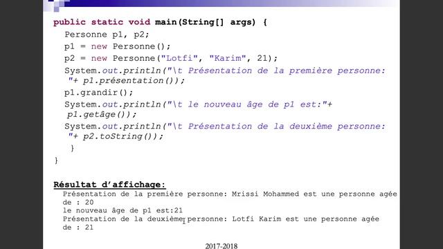 Chapitre 2: La programmation en Java смотреть онлайн