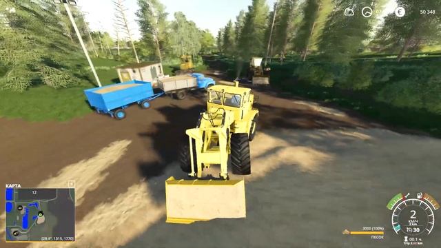 |Farming Simulator 19|Село Бухалово|Продаем песок|#3 смотреть онлайн