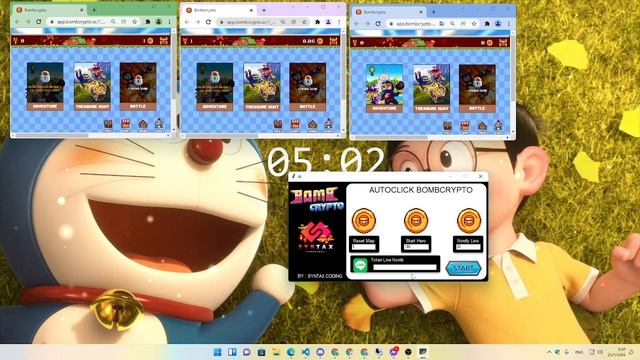 AutoClick Bombcrypto Python смотреть онлайн