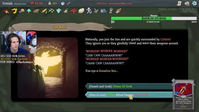 Slay The Spire - Ironclad Unceasing Anger Deck - Anger Buff w/ New Card Violence! смотреть онлайн