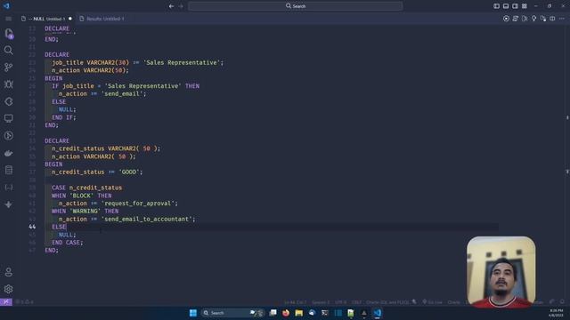 ORACLE DATABASE TUTORIAL #71 PL SQL NULL STATEMENT смотреть онлайн