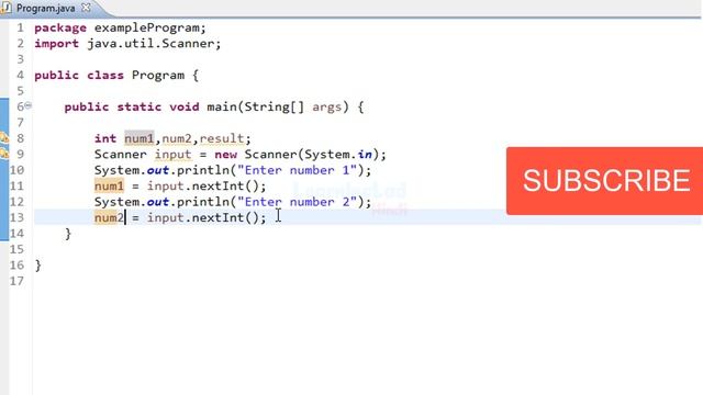 Java Example Program to add two numbers ( User Input ) in hindi смотреть онлайн
