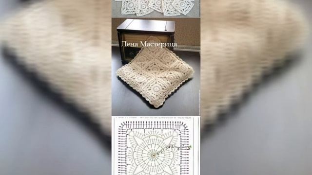 Квадратные мотивы крючком. 95 фото со схемами. смотреть онлайн