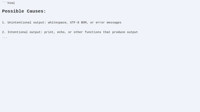 Fixing "Headers already sent" Error in PHP смотреть онлайн
