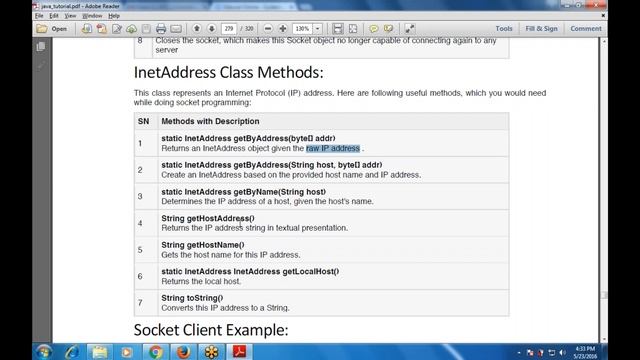 Programming in Java: Chapter 31 Java Networking (Socket Class Methods) смотреть онлайн