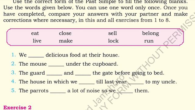 10TH,SECONDARY STAGE ENGLISH BOOK TWO,UNIT 3.3,EX 1&2 SIMPLE PAST, CONTINUOUS смотреть онлайн