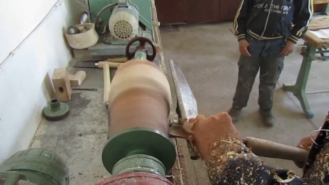 Работы детей. Токарная обработка древесины. смотреть онлайн