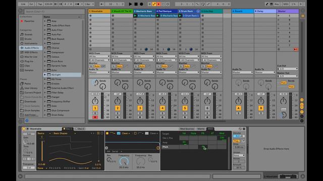 Как управлять таблично-волновым синтезатором Ableton Live 10 с помощью Roli Seaboard Block смотреть онлайн