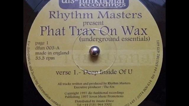 Rhythm Masters - Deep Inside Of U (1997) смотреть онлайн