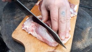 Очень сочный шашлык из утиной грудки. Просто и вкусно