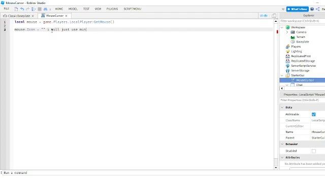 How To Make A Custom Cursor Script In (Roblox Studio)