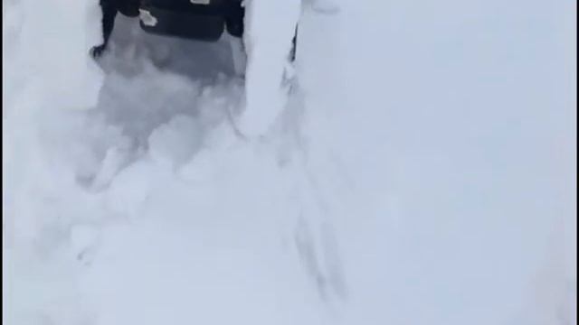 Видео для детей. Большой ТРАКТОР с ПРИЦЕПОМ  НА СНЕГУ.