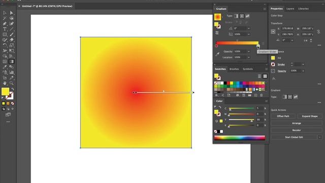 How to Create Circular (Radial) Gradients in Adobe Illustrator смотреть онлайн