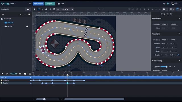Motion Path Animation - Animate Any Object Along a Custom Path | SVGator смотреть онлайн