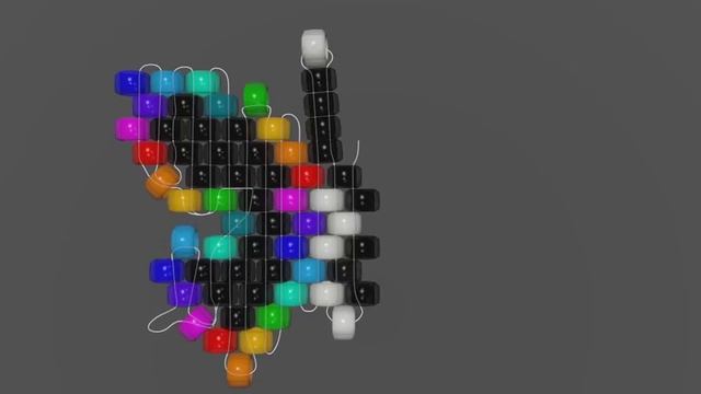 Бабочка "День и Ночь". Бисерный мульт для левшей смотреть онлайн