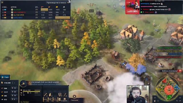 ШЕДЕВР 2021 года: Шикарный 2х2 шоуматч между лучшими игроками Age Of Empires 4