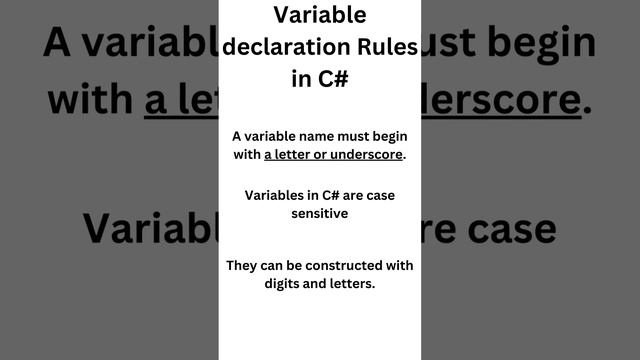 What are a variables in C#? смотреть онлайн