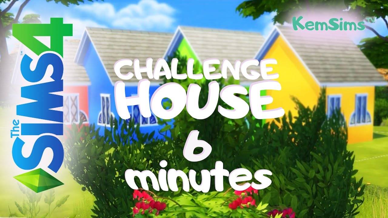 CHALLENGE - Строим ДОМ за 6 минут в The Sims 4 - The Sims 4 house for 6 minutes challenge смотреть онлайн
