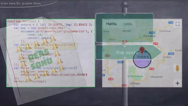 Kodlama Öğreniyorum 25:Google Haritaları Kullanımı смотреть онлайн