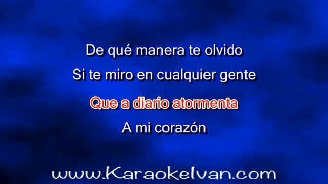 Jesus Enriquez - De que manera te olvido KARAOKE смотреть онлайн