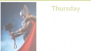 Происхождение названий дней недели в английском языке