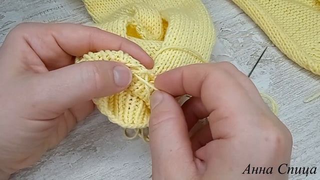 Как сшивать вязаные детали иглой. Как сшить рукав вязание. Мастер класс. МК.