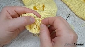 Как сшивать вязаные детали иглой. Как сшить рукав вязание. Мастер класс. МК.