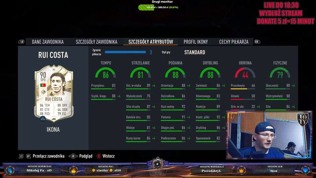 PIERWSZA IKONA 88+ PODCZAS TOTY . PC RTG FIFA 23 ULTIMATE TEAM смотреть онлайн