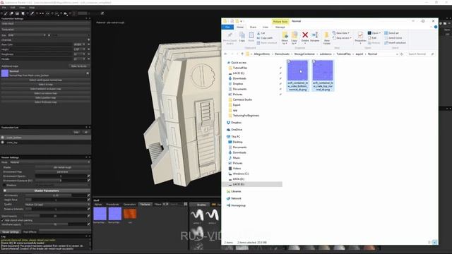 Substance Painter для новичков - Проект Sci fi контейнер: 03 Запекание карт смотреть онлайн