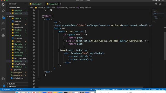 19 React JS Search | JSON API смотреть онлайн