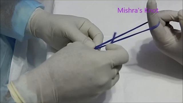 How to tie Mishra's Knot for Laparoscopic Surgery смотреть онлайн