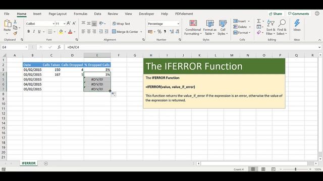 Fix The #DIV/0! Divide By Zero Error In Excel смотреть онлайн