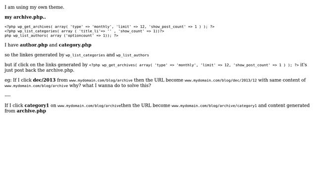 Wordpress: What file I need to create to work date archive links? смотреть онлайн