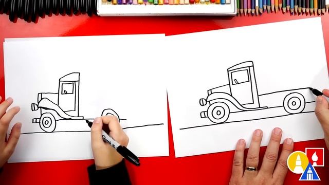 How To Draw A Farm Truck With Pumpkins смотреть онлайн
